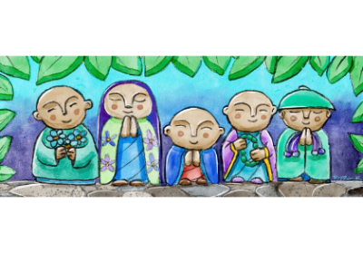 Japanese Jizzo Figure Watercolor Class